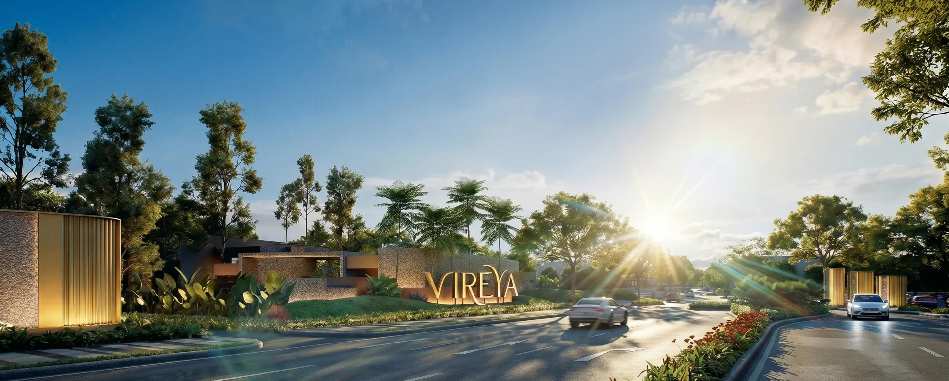 Gerbang Utama Cluster Vireya BSD City