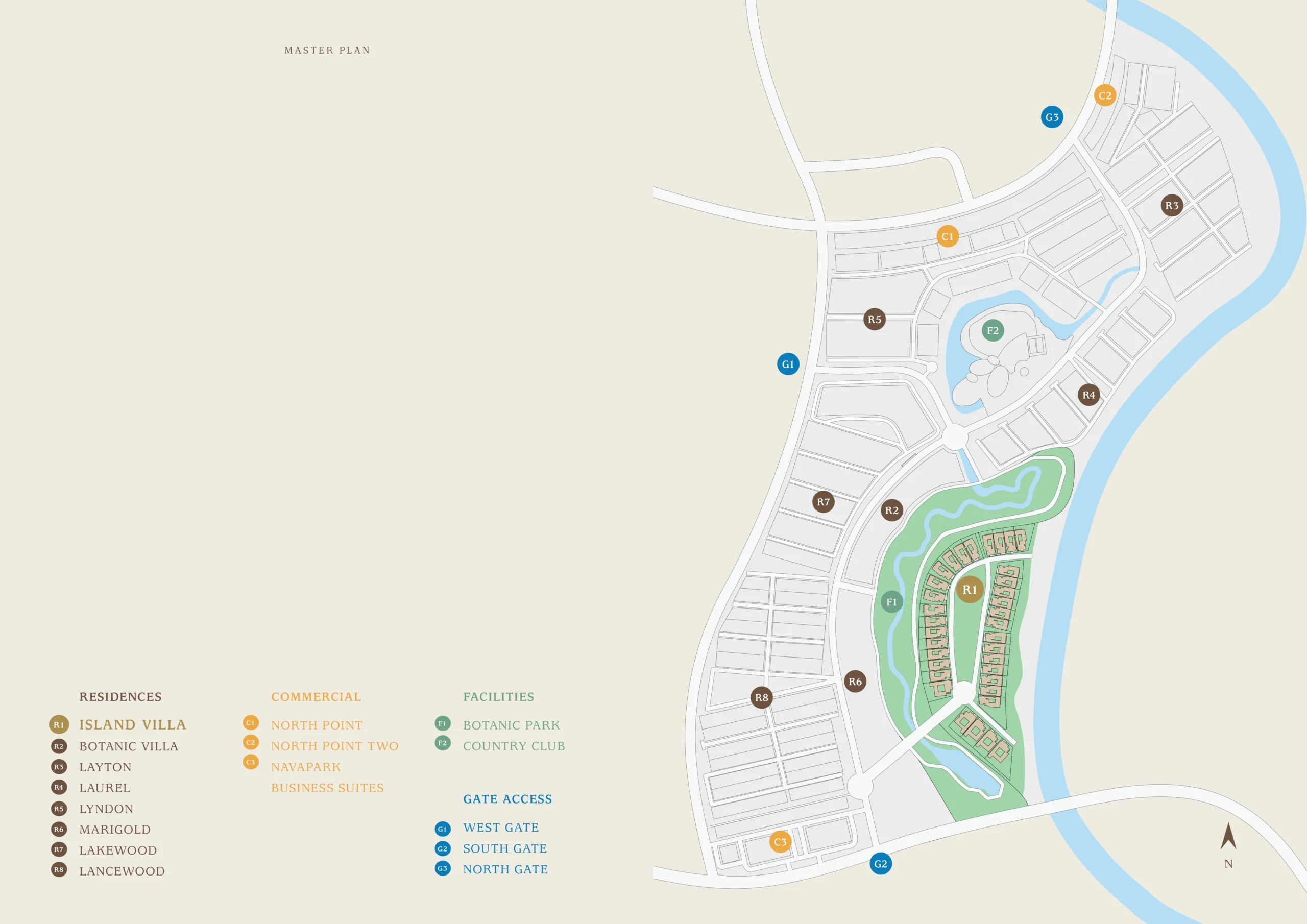 Masterplan Island Villa NavaPark BSD