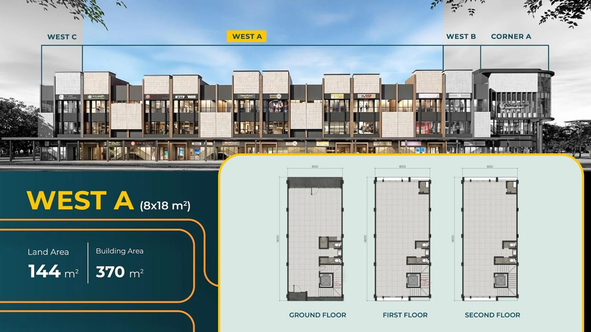 Ruko West 18 Alam Sutera Tipe West A