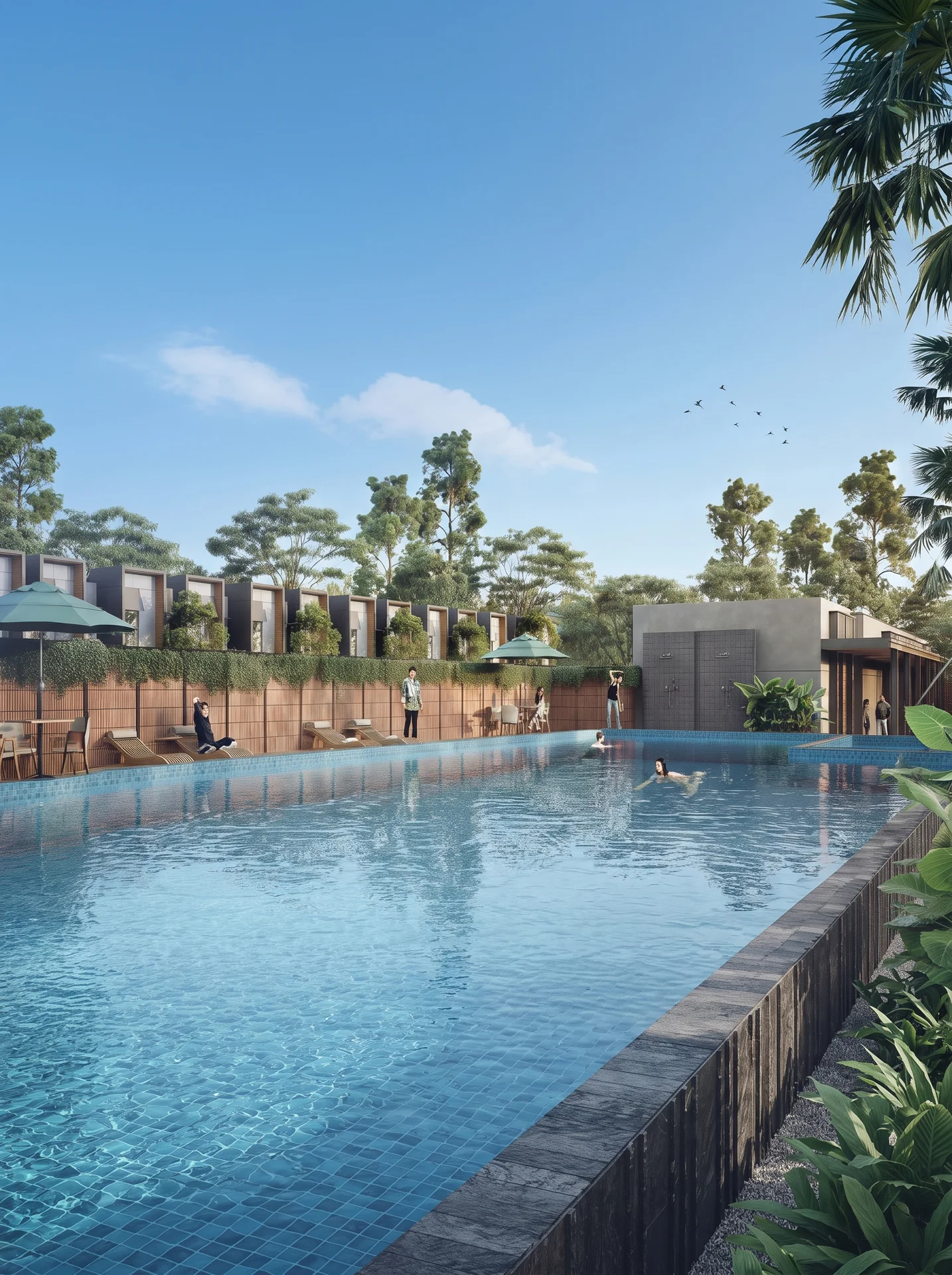 Fasilitas Sport Lounge & Pool Cluster Koza Sutera Rasuna