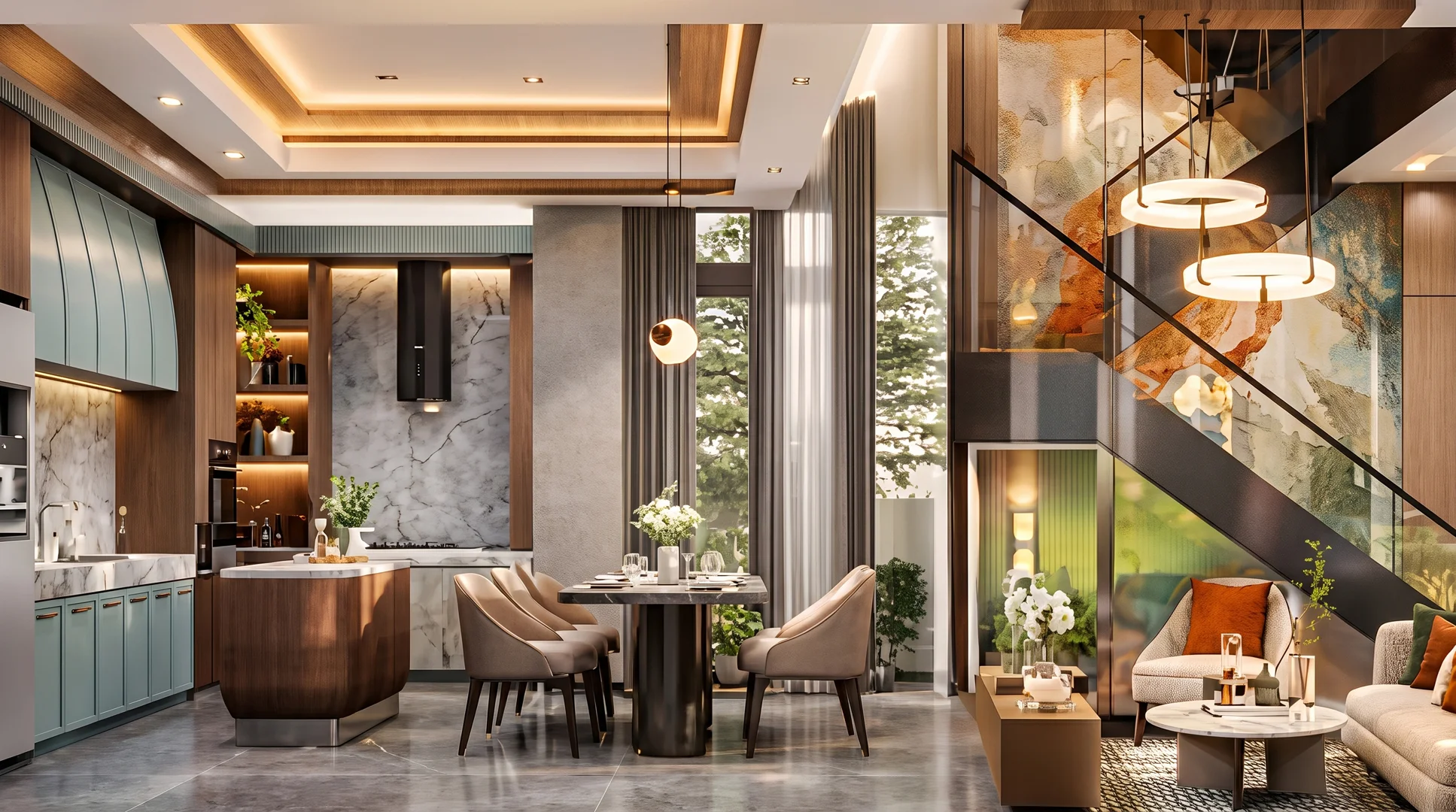 Interior High Ceiling Finore Summarecon Serpong