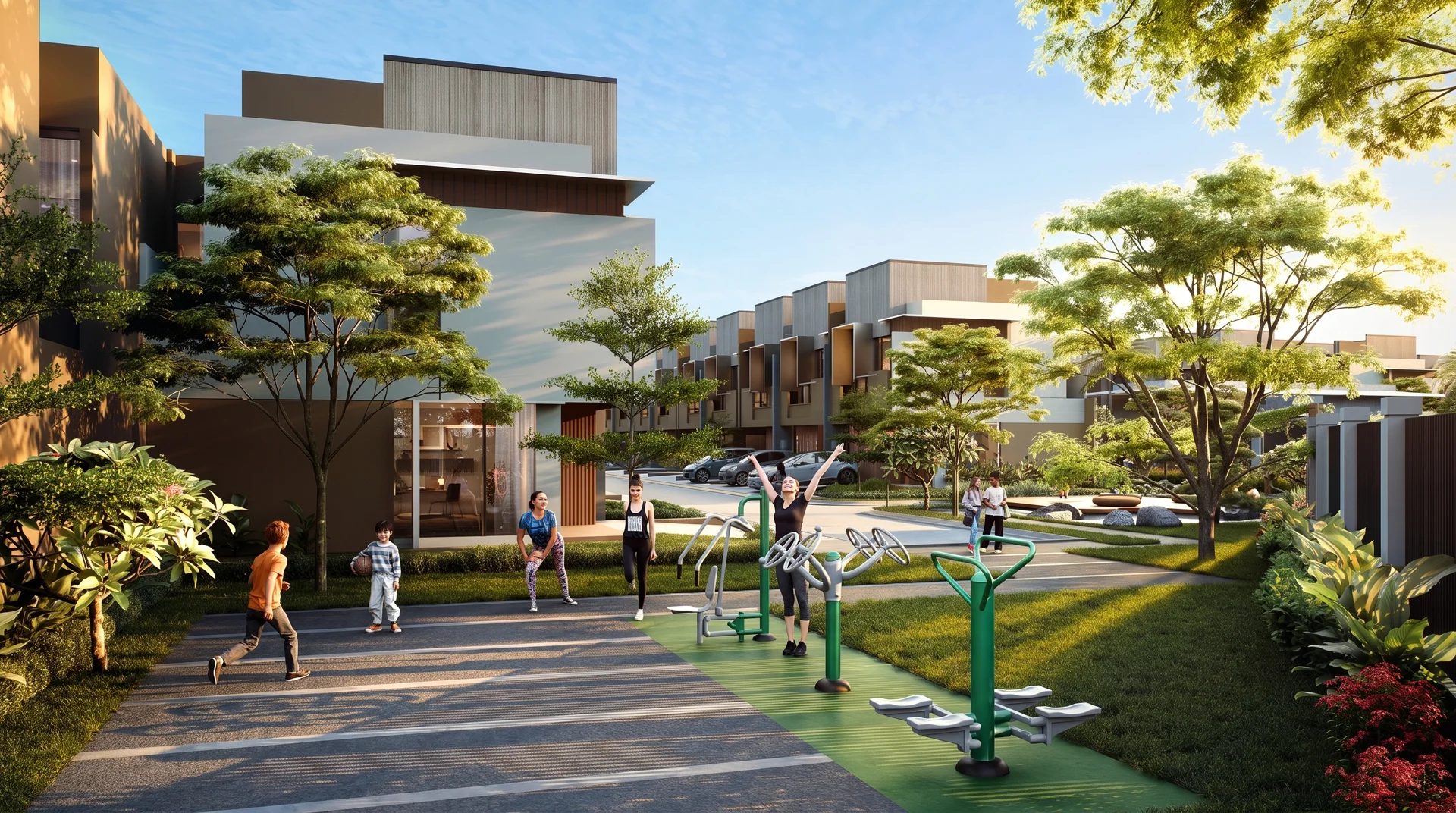 Fit Park dan Area Terbuka Hijau Cluster IZZI BSD City