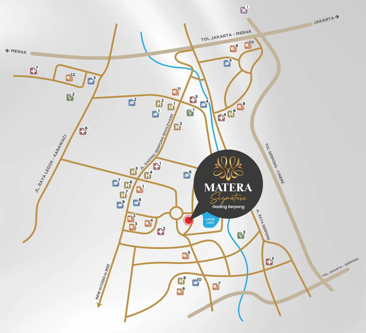 Peta Lokasi Matera Residences Gading Serpong