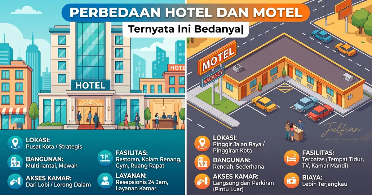 Perbedaan Hotel dan Motel
