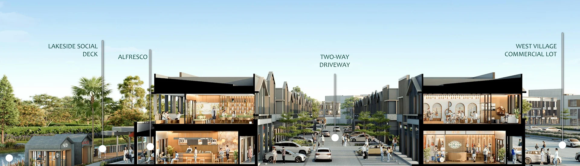 Desain Arsitektur Double Facade Ruko West Lakeside BSD West Village