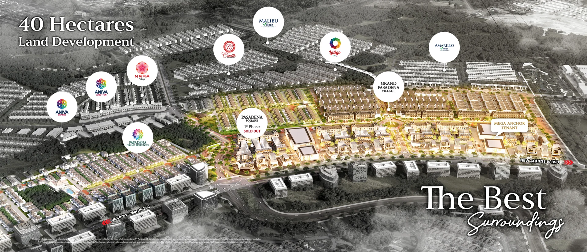 Sekitar Area Pasadena Square North Paramount Land Gading Serpong