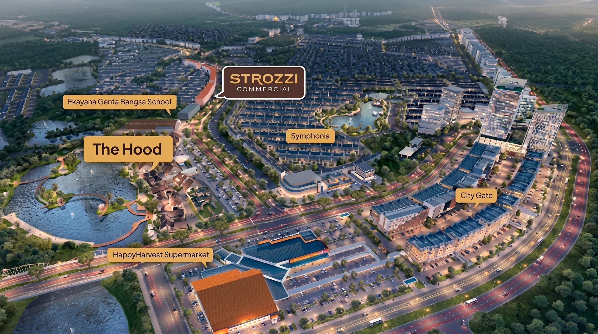 Surrounding Area Ruko Strozzi Commercial Gading Serpong