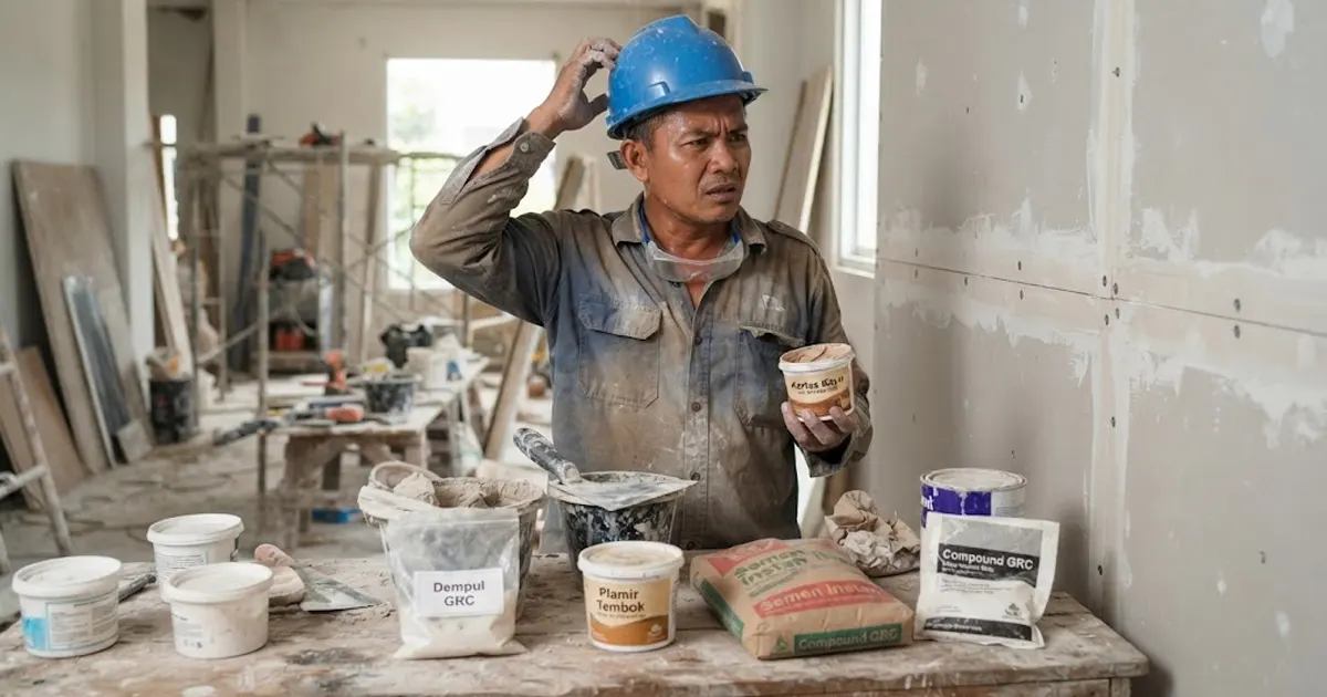 Dempul GRC Pakai Apa