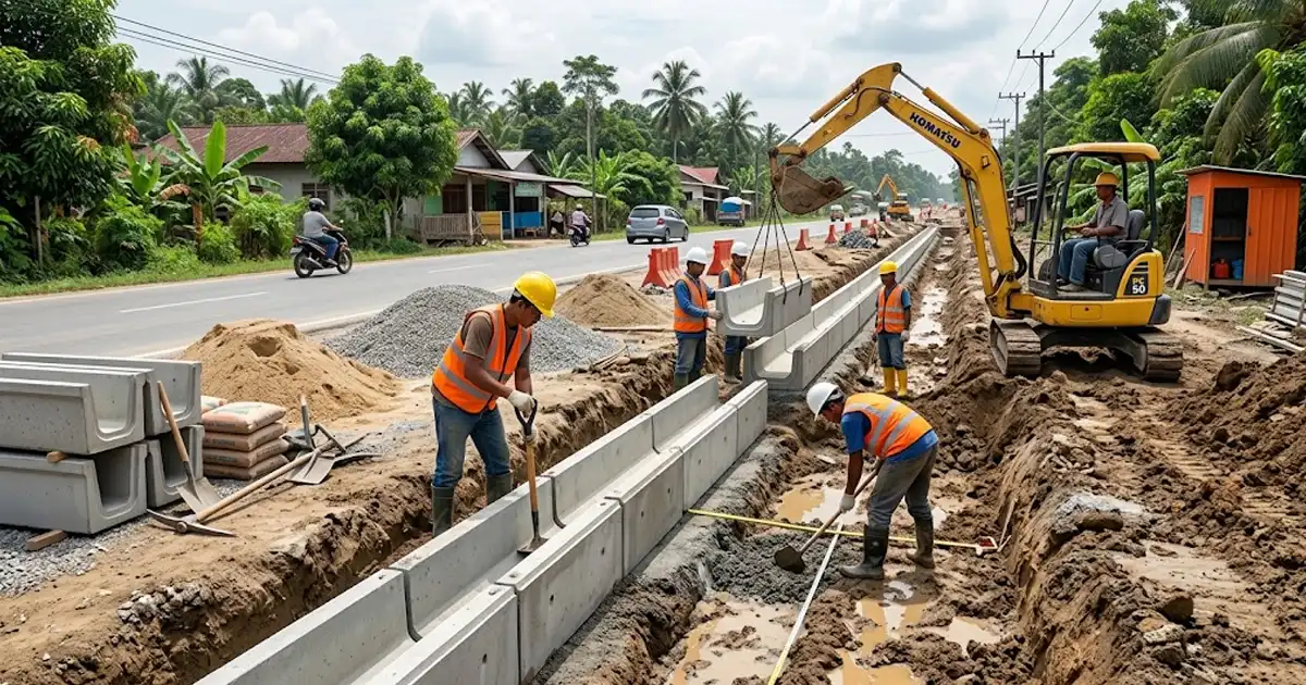 Harga Borongan Drainase per Meter