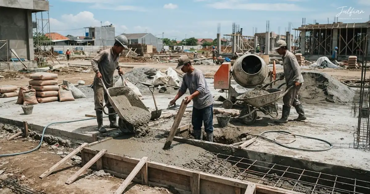 Harga Upah Cor Beton per m3 Manual