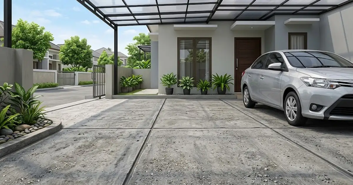 Lantai Carport Rabat Beton