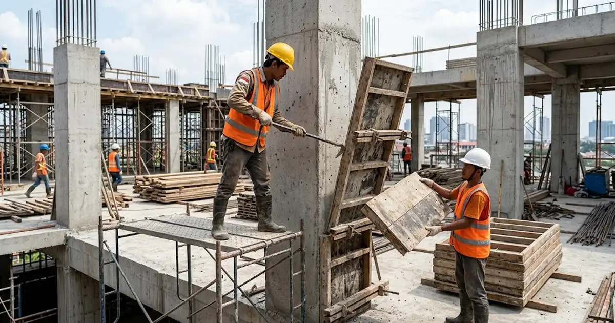 Pembongkaran Bekisting Menurut SNI