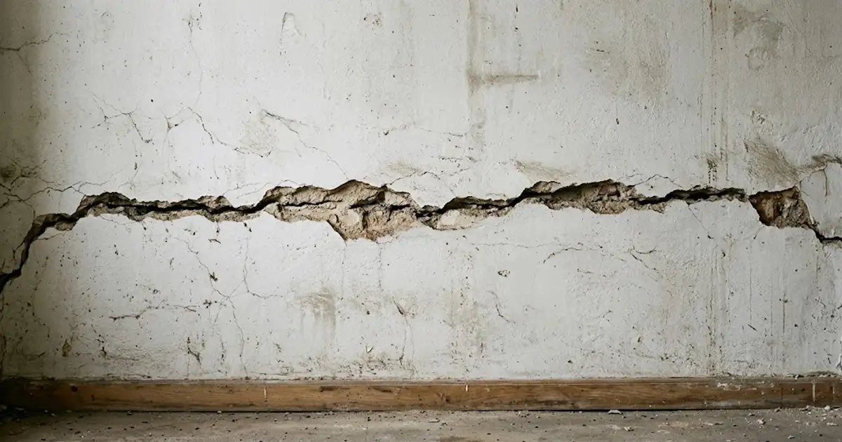 Retak Horizontal pada Dinding