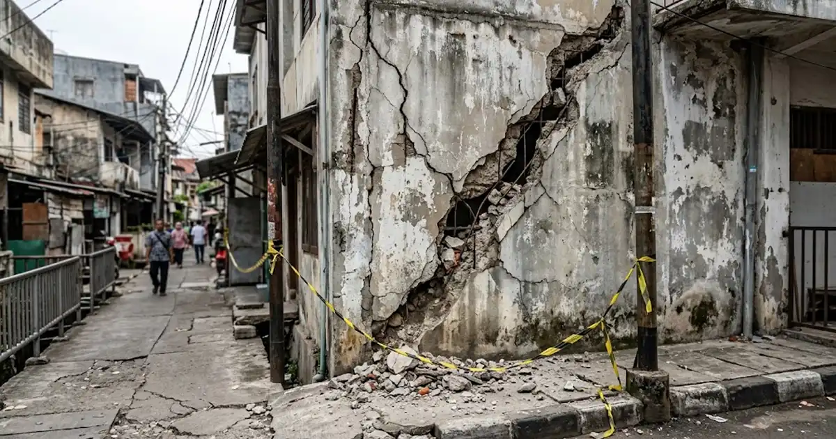 Retak Tembok yang Berbahaya