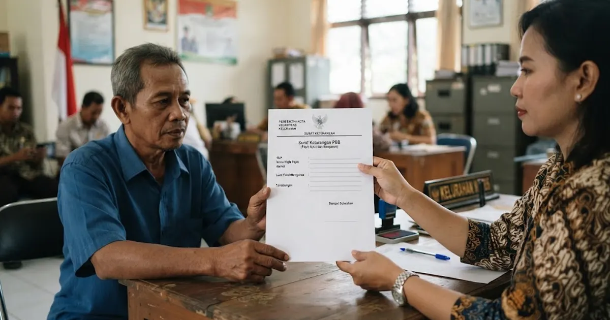 Surat Keterangan PBB dari Kelurahan