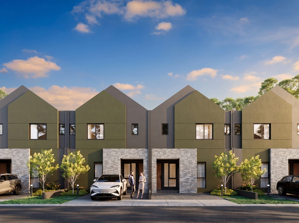 Fasad rumah tipe Texel cluster Virtu Phase 1 di Sutera Nexen, Balaraja