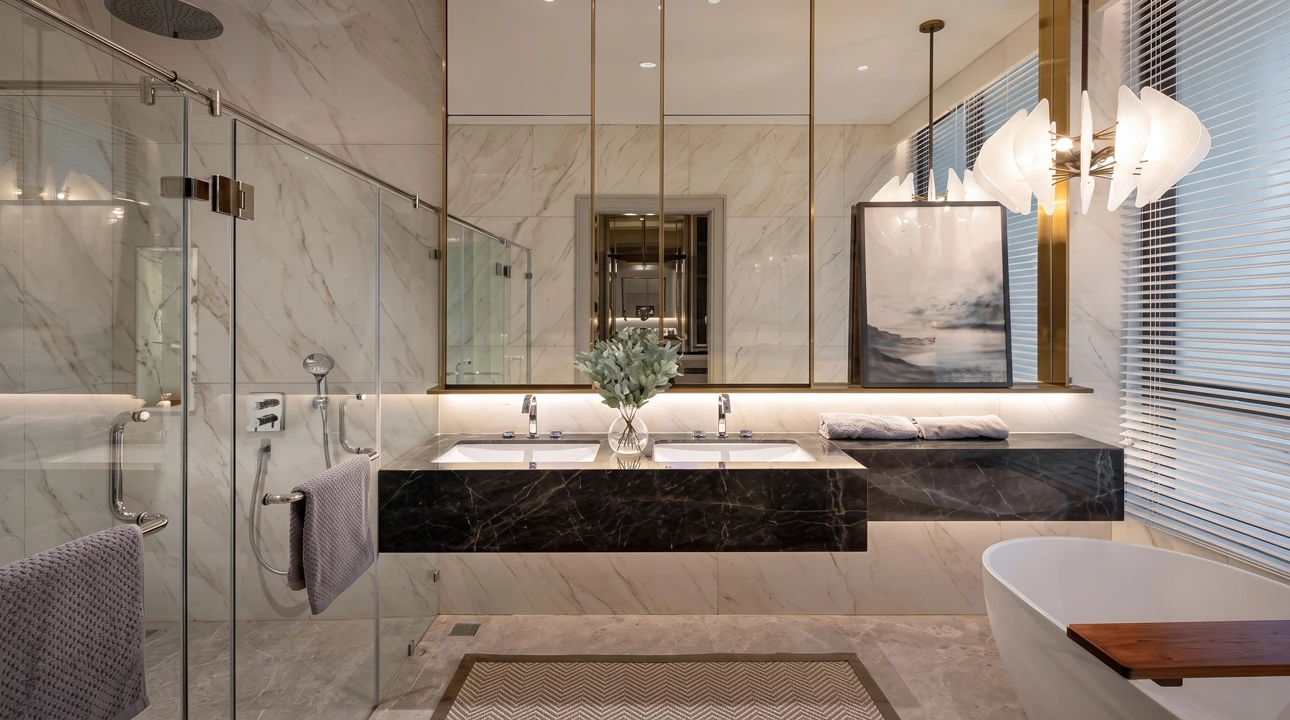 Kemewahan Kamar Mandi Utama The Gramercy Alam Sutera
