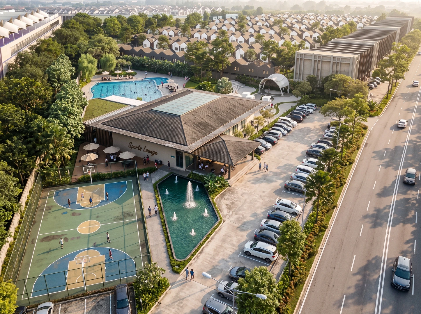 Nexen Hub Sport Lounge, pusat fasilitas olahraga dan kerja di Sutera Nexen, Balaraja