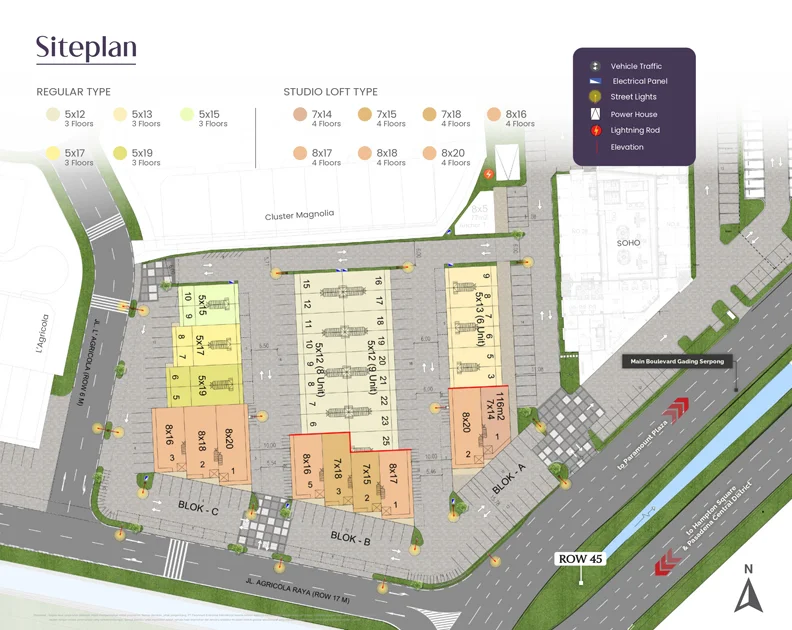 Siteplan Maxim Square Gading Serpong